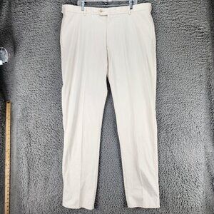 Peter Millar Pants Mens 40x36 Beige Pima Cotton High Rise Sport *NWD Read*